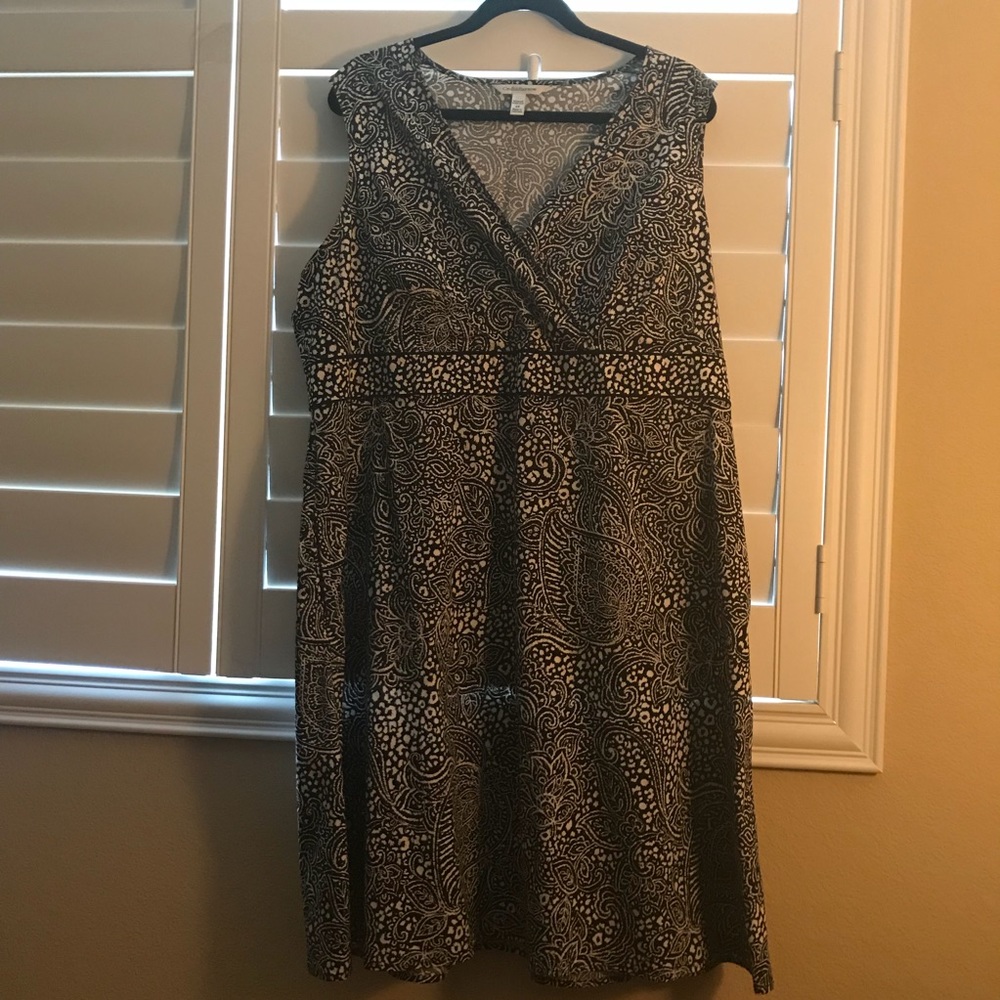 2X Croft and barrow paisley print dress